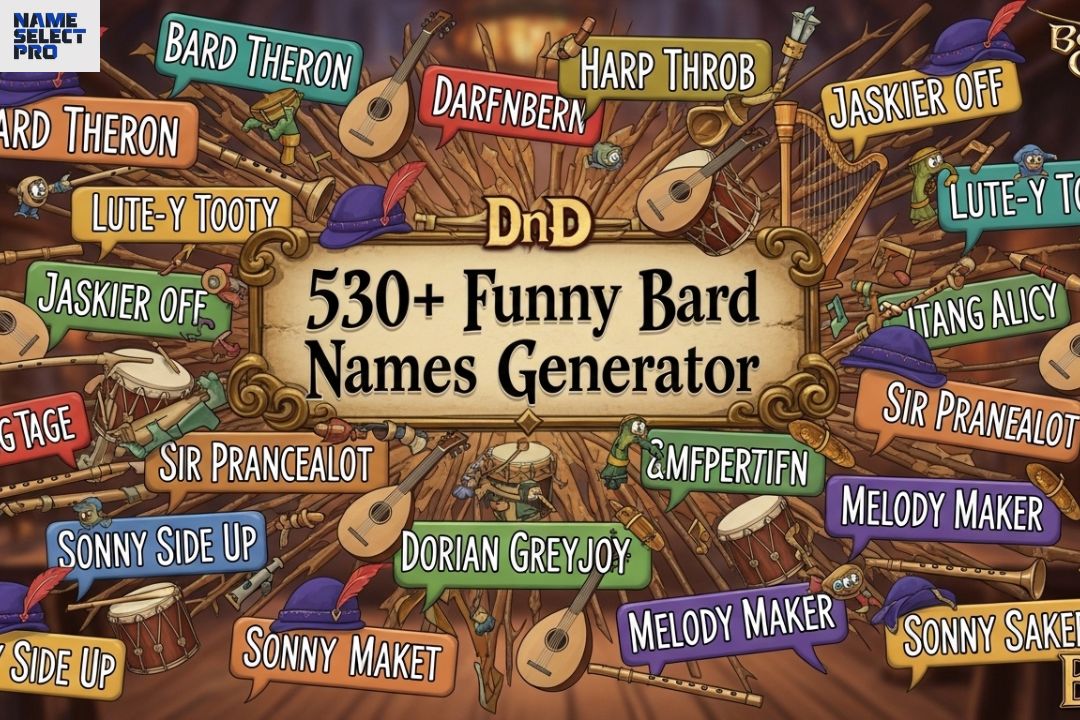 530+ Funny Bard Names Generator – Unique, Pun-Filled & Creative Ideas for DnD & BG3