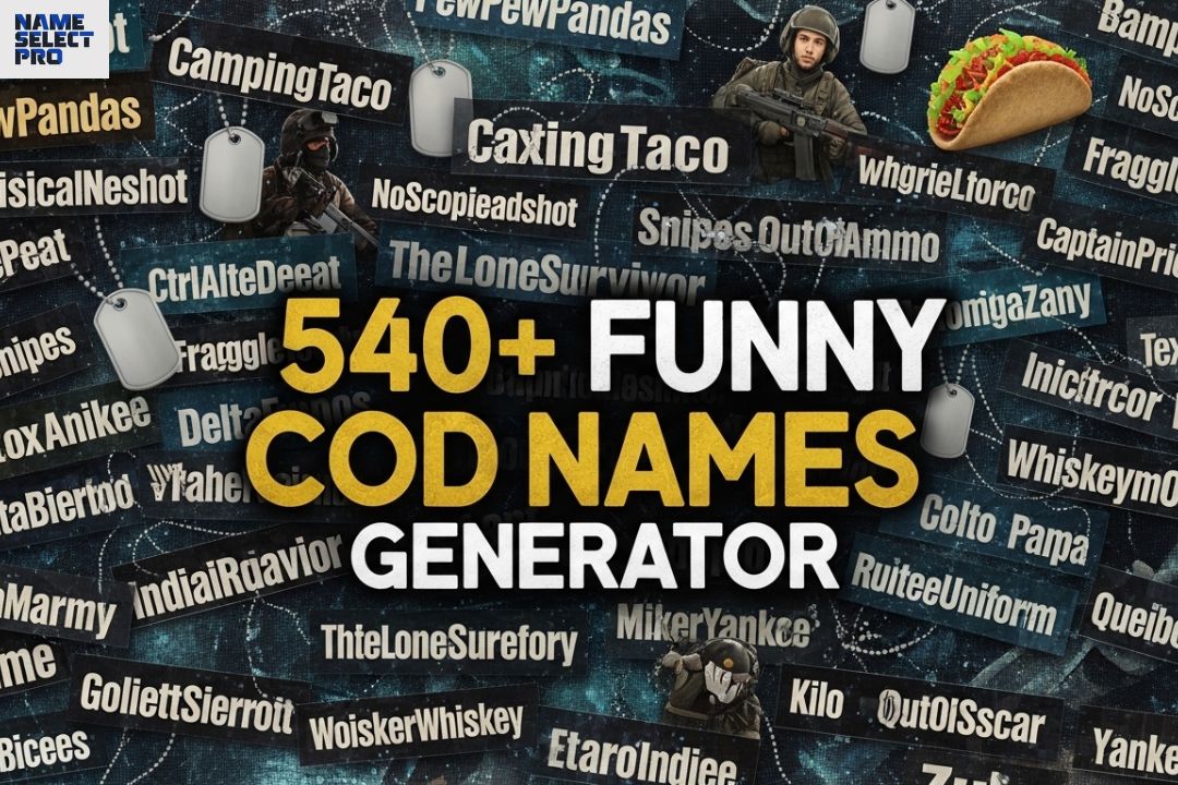 540+ Funny COD Names Generator Best, Dirty, Hilarious & Inappropriate Call of Duty Usernames