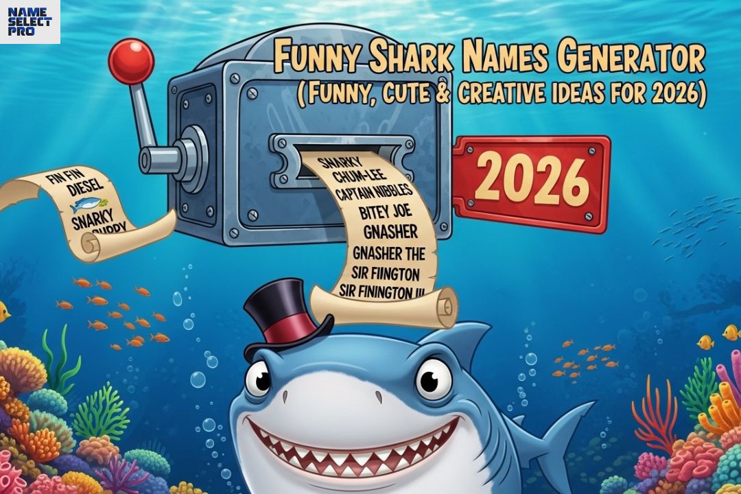 670+ Funny Shark Names Generator (Funny, Cute & Creative Ideas for 2026)