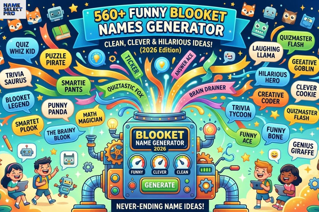 560+ Funny Blooket Names Generator (Clean, Clever & Hilarious Ideas) 2026