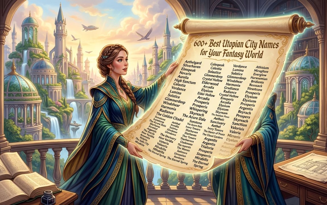 600+ Best Utopian City Names for Your Fantasy World (1)